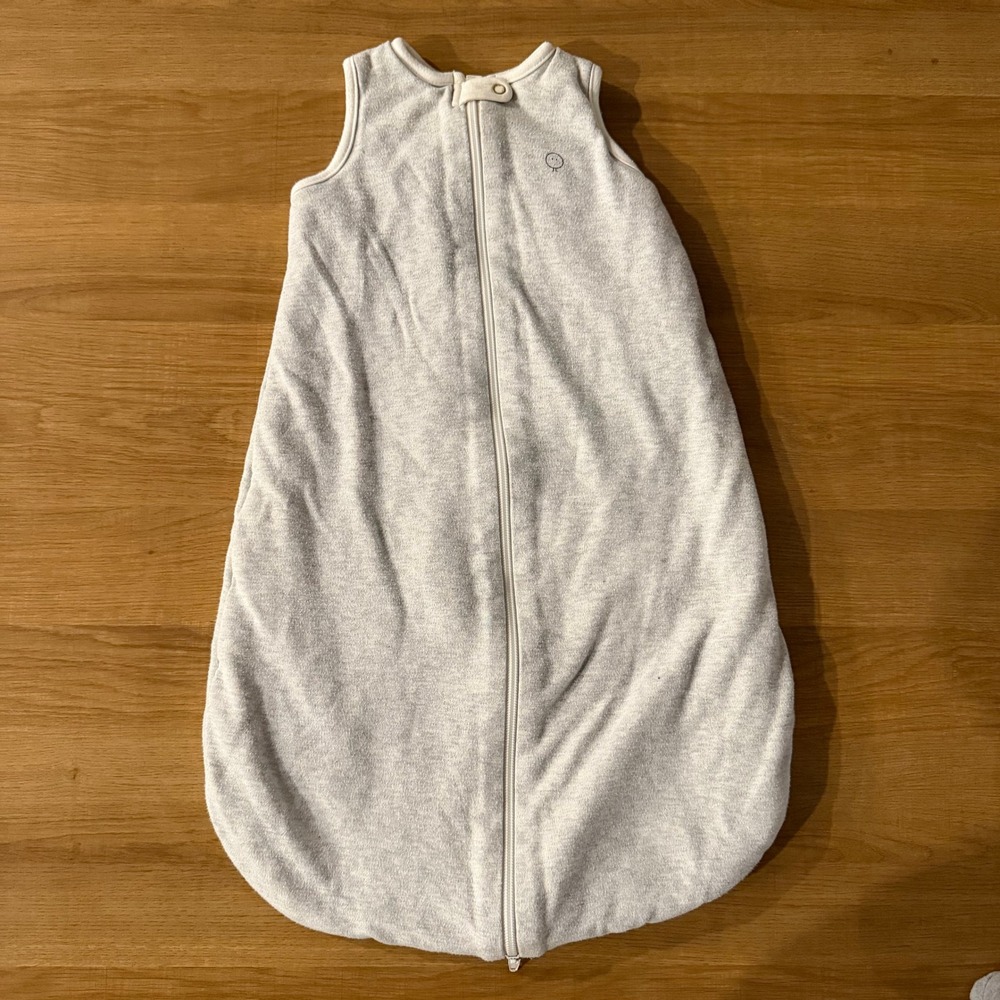 Mori Baby Sleep Sack 0-6M 1.5 TOG Bamboo Organic Cotton Heather Gray Sleeveless